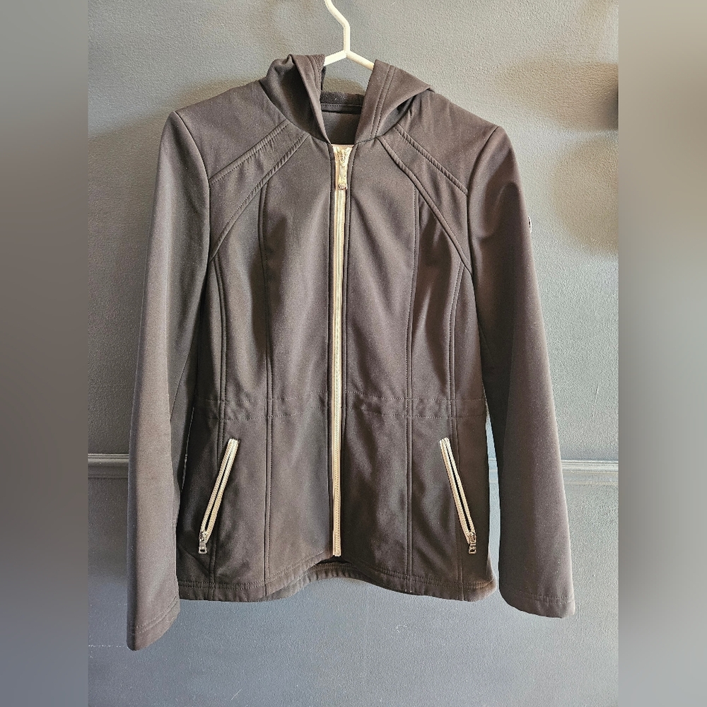 Jessica Simpson Black Hooded Jacket – Women’s Size S – Lightweight Spring